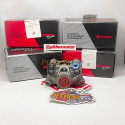 Brembo Racing P34 P2 34mm Rear Brake Caliper Titanium Dark Grey